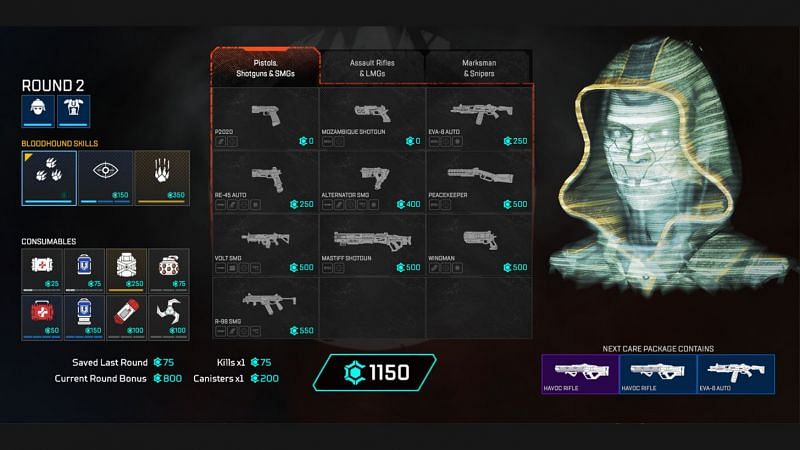 Thie buy phase before entering the game (Image via Respawn Entertainment)